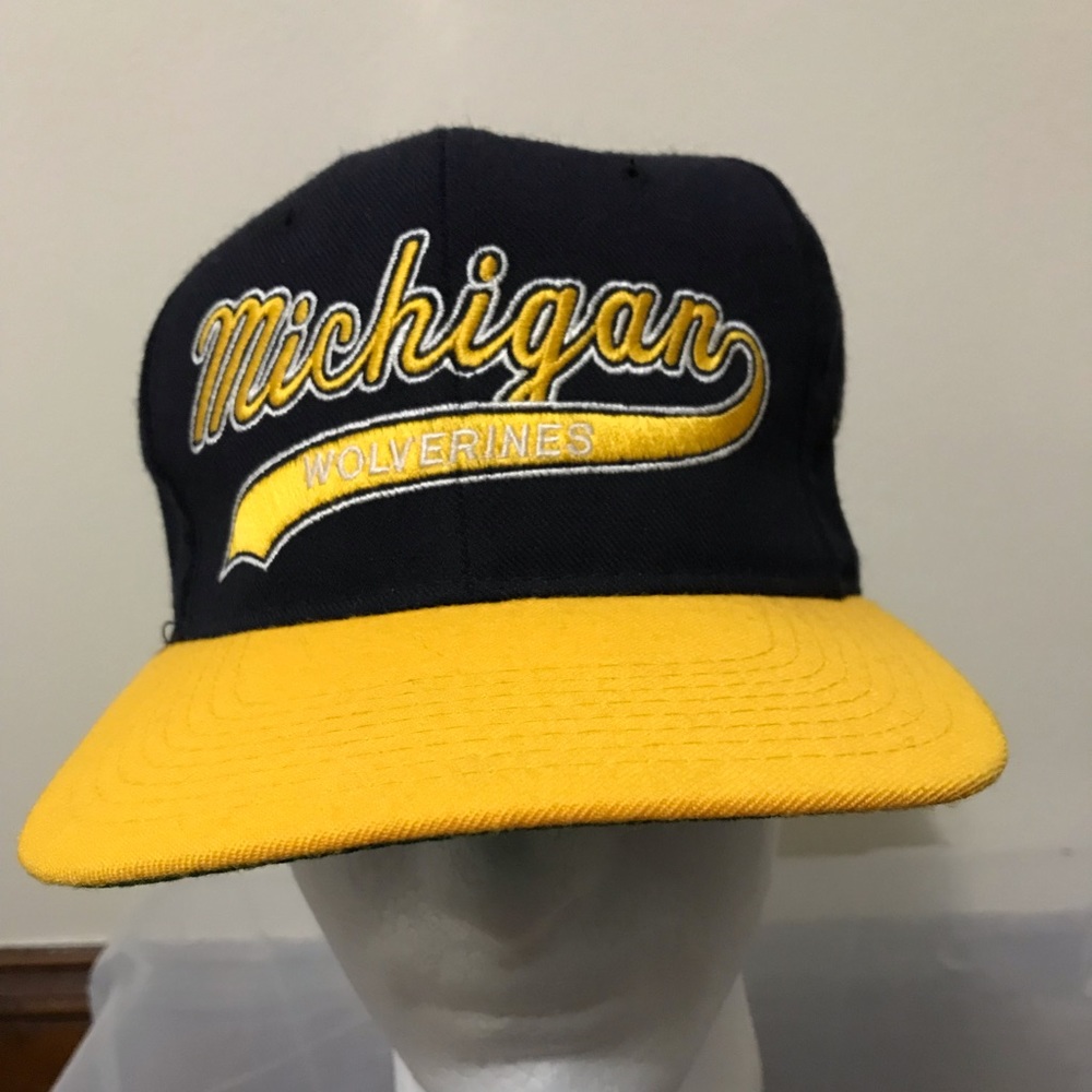 Vintage Michigan Wolverines Starter Hat Wool